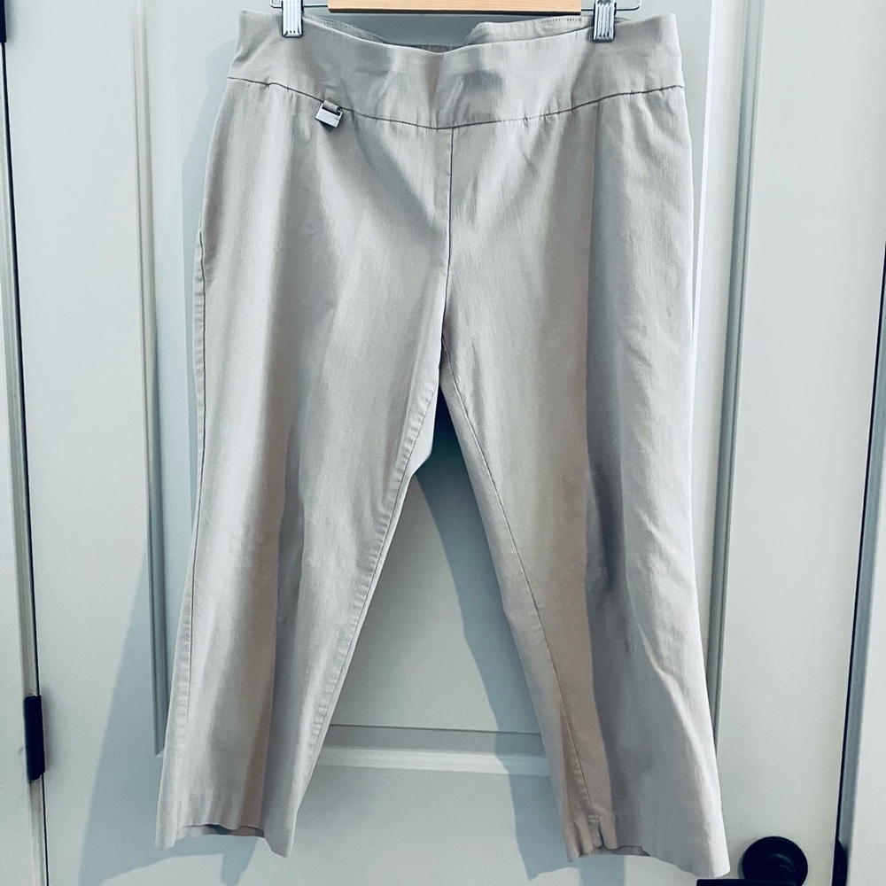 Alfani Women's Tan Beige Neutral Casual Ankle Pants - 16W